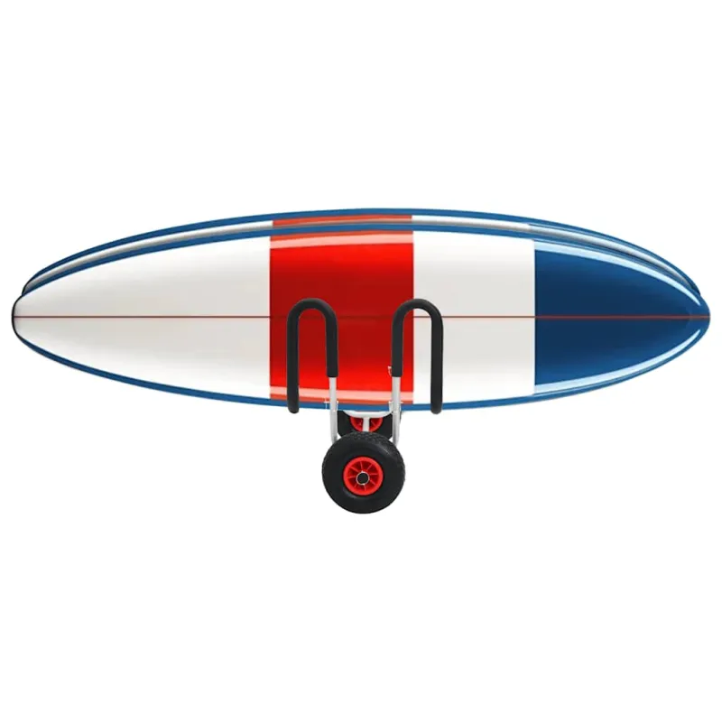SUP vežimėlis 2 banglentėms, aliuminis, 90 kg