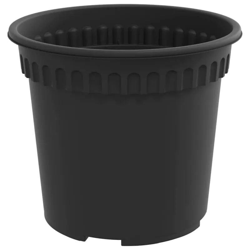 Augalų vazonai 6 pcs Juoda Ø 15 x 12 cm Plastmasė