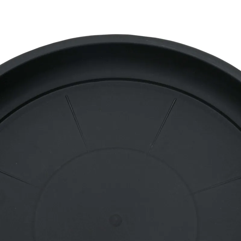 Augalų vazonai 6 pcs Juoda Ø 30 x 25 cm Plastmasė