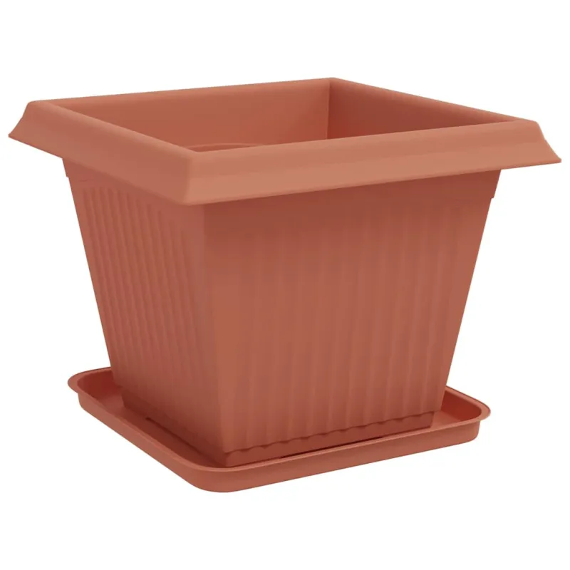 Augalų vazonai 6 pcs Raudona plyta 38 x 38 x 30 cm Plastmasė
