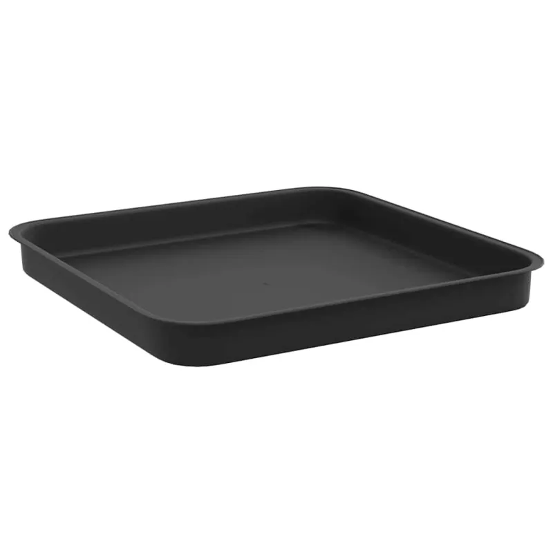 Augalų vazonai 6 pcs Juoda 33 x 33 x 26 cm Plastmasė