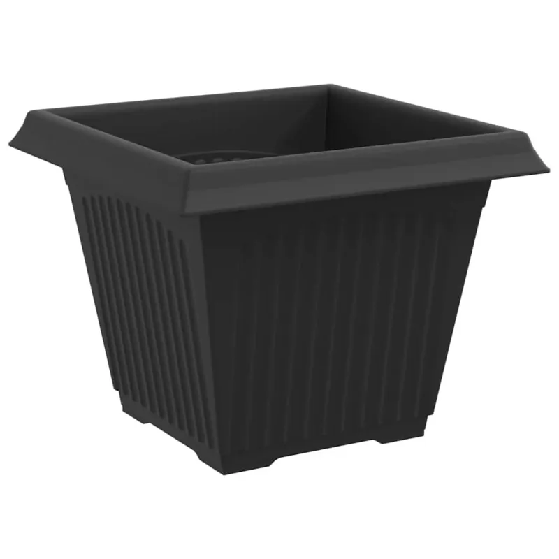 Augalų vazonai 6 pcs Juoda 38 x 38 x 30 cm Plastmasė