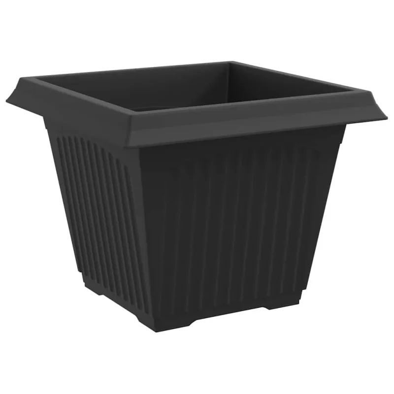 Augalų vazonai 6 pcs Juoda 43 x 43 x 33,5 cm Plastmasė