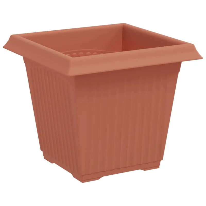 Augalų vazonai 24 pcs Raudona plyta 16 x 16 x 14 cm Plastmasė