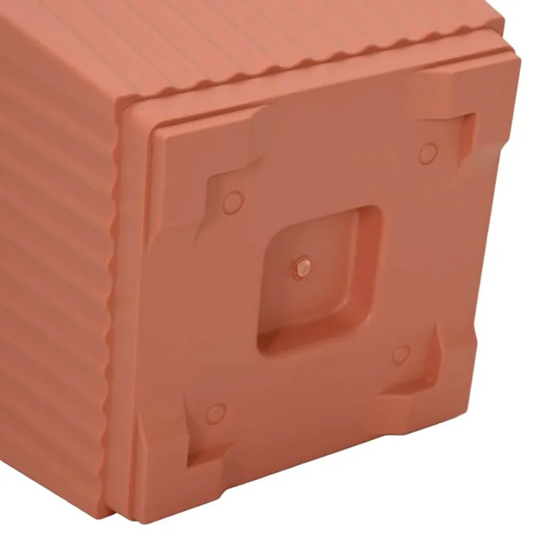 Augalų vazonai 24 pcs Raudona plyta 20 x 20 x 16 cm Plastmasė