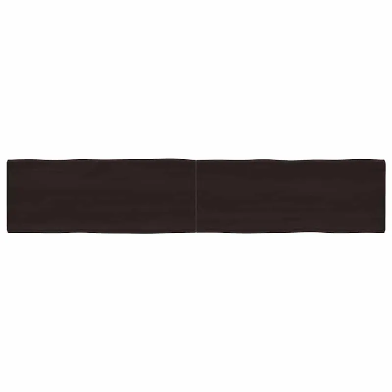 Stalviršis, tamsiai ruda, 200x40x(2-4) cm, medienos masyvas