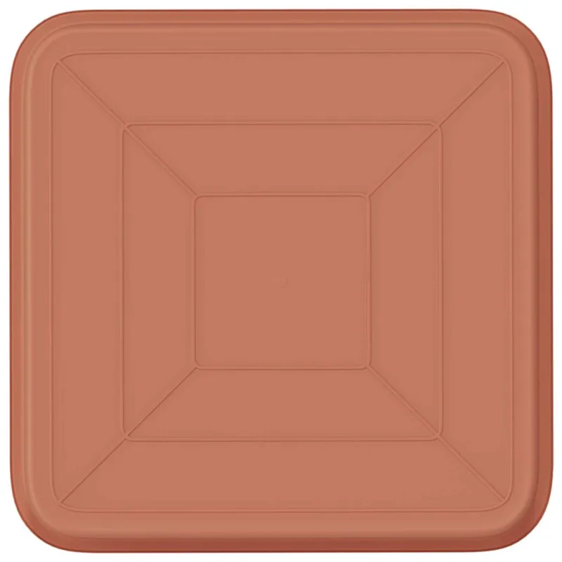Kvadratinis gėlių padėklas 24 pcs Raudona plyta 15 x 15 x 2 cm