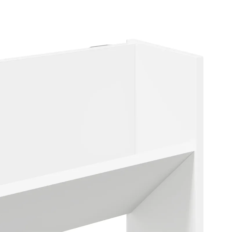 Sieninės spintelės batams, 2vnt., baltos, 80x18x90cm, MDP