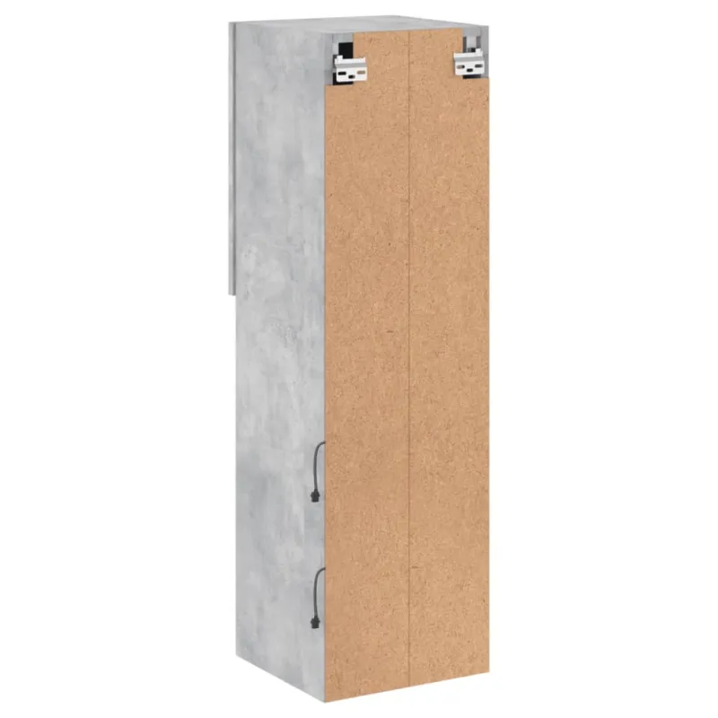 TV spintelės su LED lemputėmis, 2vnt., betono, 30,5x30x102cm