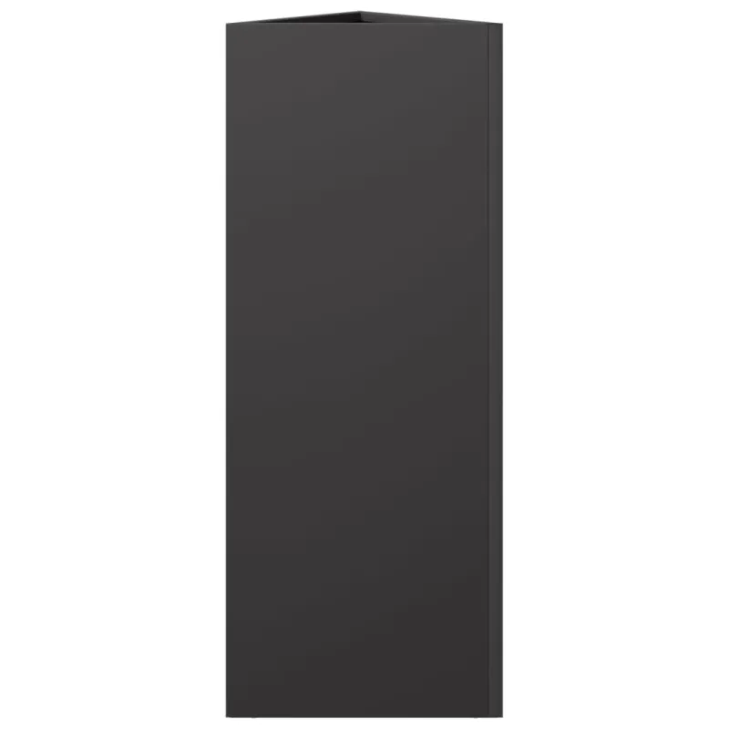 Sodo loveliai, 2vnt., juodi, 30x26x75cm, plienas, trikampiai