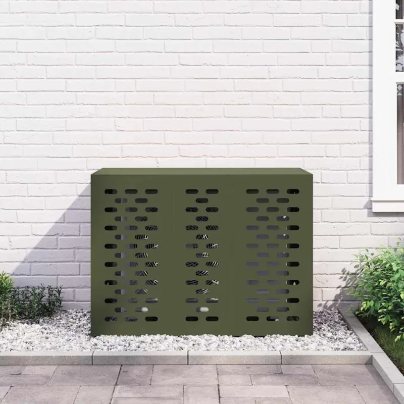 Kondicionierių uždangalas Alyvuogių žalia 110 x 50 x 80 cm
