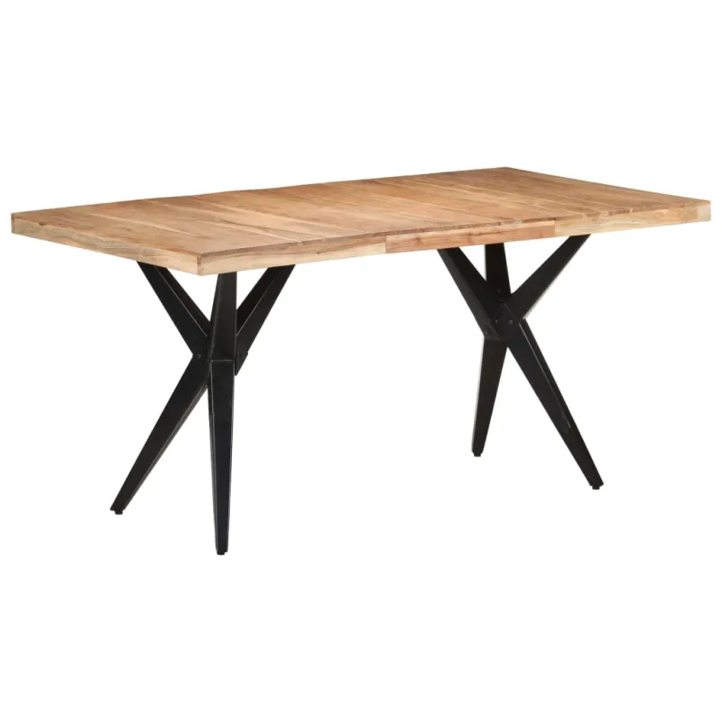 Valgomojo stalas, 160x80x76cm, akacijos medienos masyvas