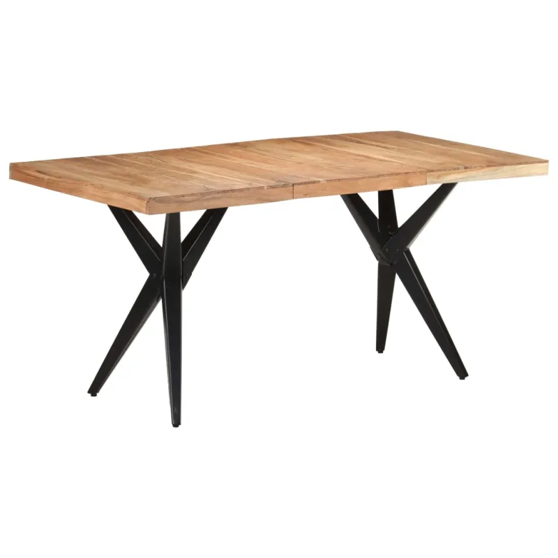 Valgomojo stalas, 160x80x76cm, akacijos medienos masyvas