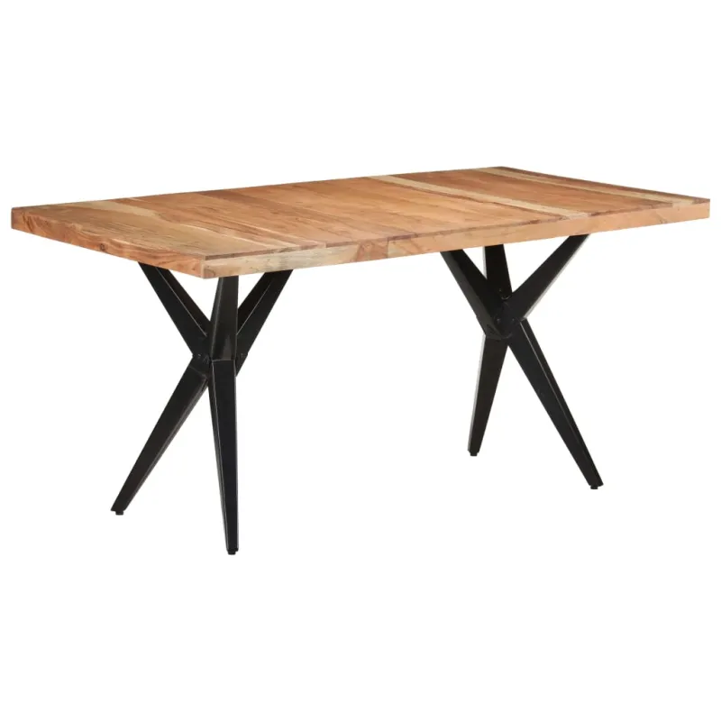 Valgomojo stalas, 160x80x76cm, akacijos medienos masyvas