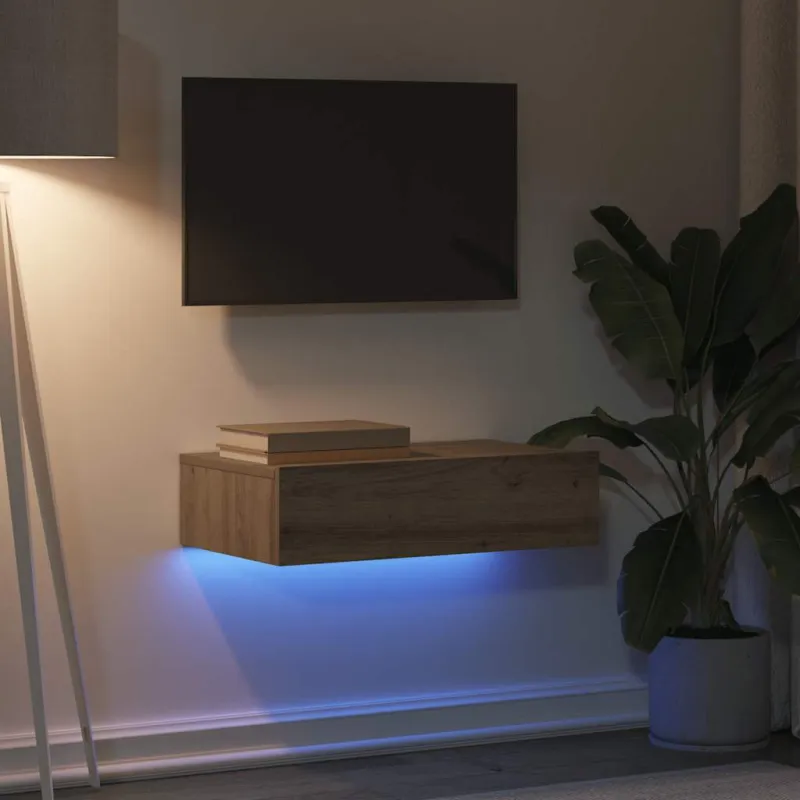 Televizoriaus spintelė su LED, artisano, 60x35x15,5cm
