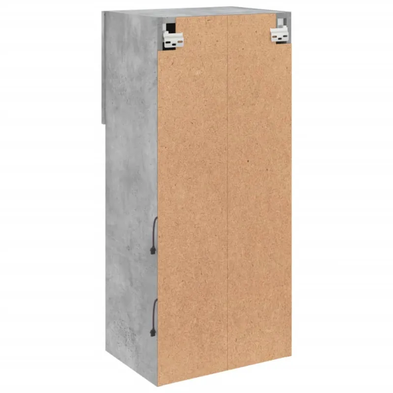 TV spintelės su LED lemputėmis, 2vnt., betono, 40,5x30x90cm