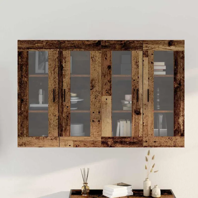 Sieniniai spintelės 2 pcs Sena mediena 69,5 x 34 x 90 cm