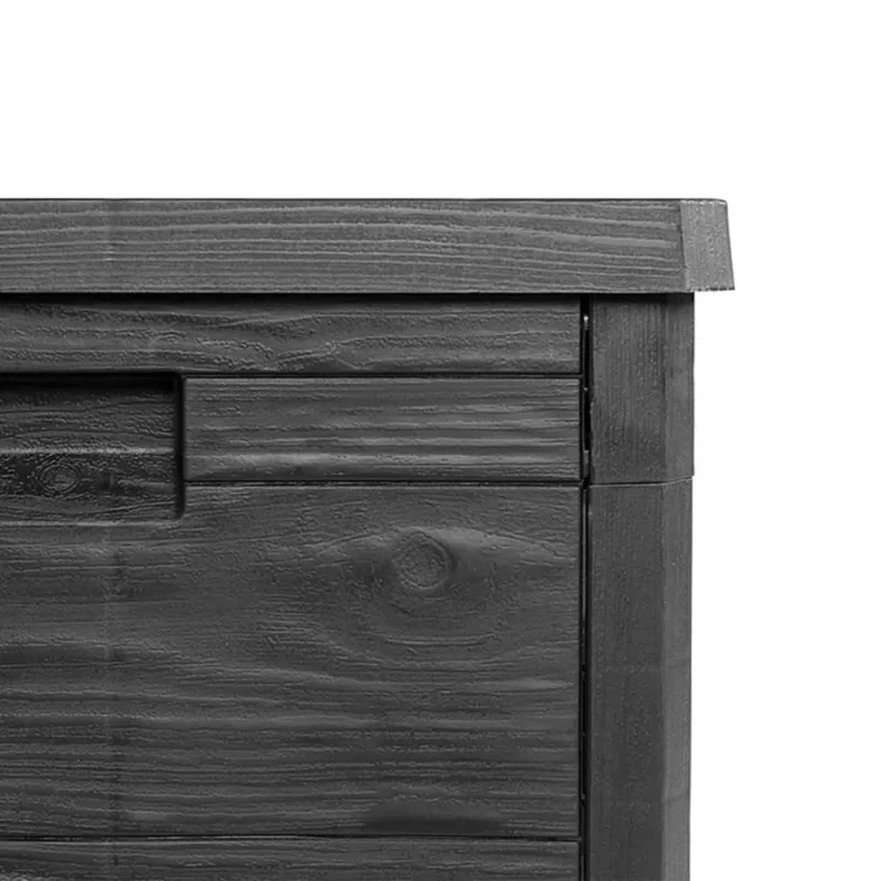 Lauko dėžė pagalvėlėms, antracito, 77,5x44,5x53cm, PP