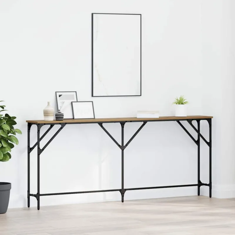 Konsolinis stalas artisano ąžuolo 180 x 23 x 75 cm