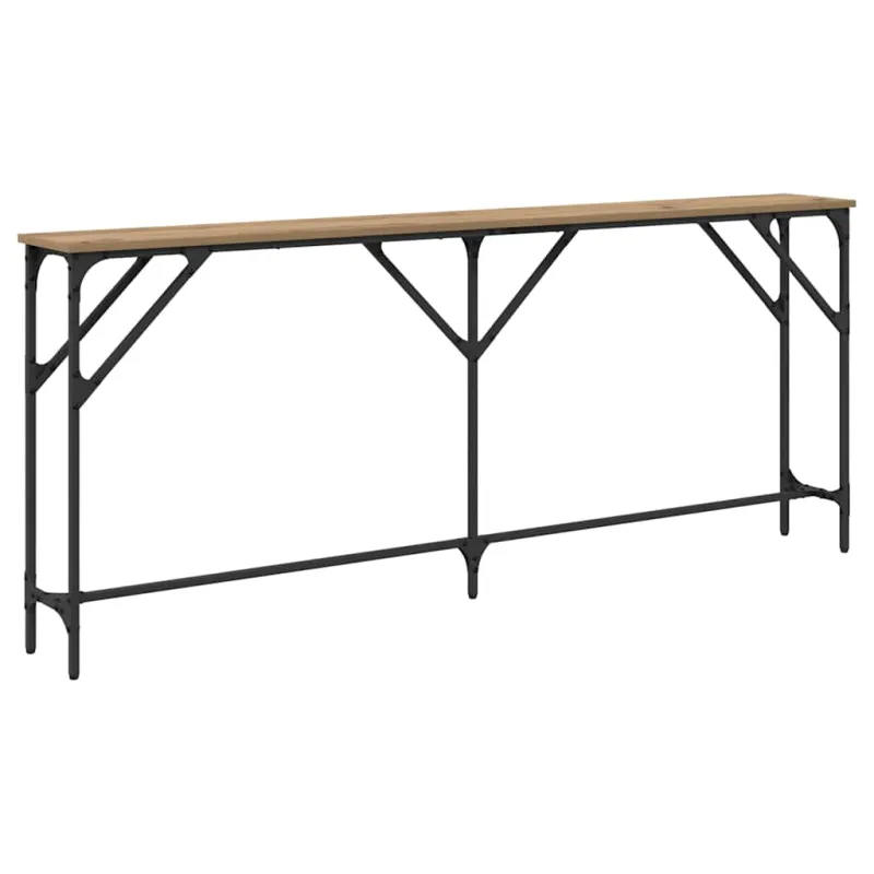 Konsolinis stalas artisano ąžuolo 180 x 23 x 75 cm