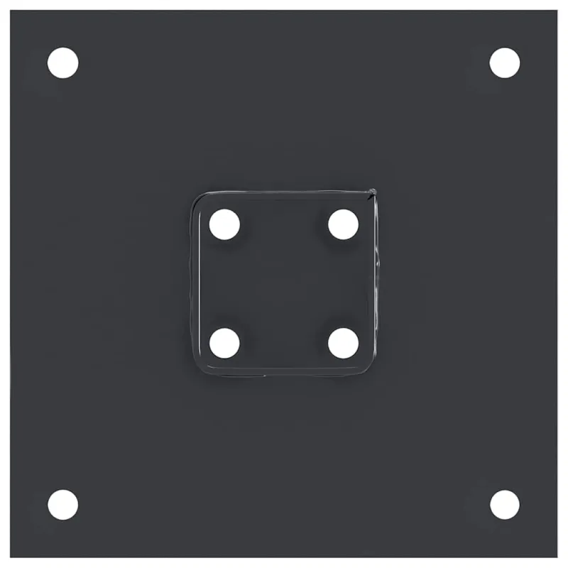Stulpų pagrindai kvadratiniai, 4vnt., antracito sp., 46x46mm