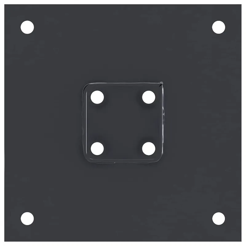 Stulpų pagrindai kvadratiniai, 4vnt., antracito sp., 51x51mm