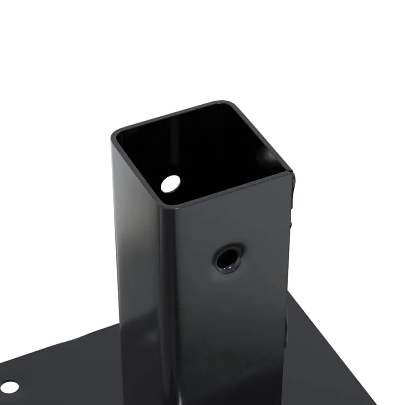 Stulpų pagrindai kvadratiniai, 4vnt., antracito sp., 51x51mm