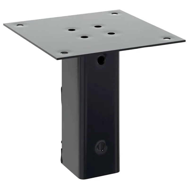 Stulpų pagrindai kvadratiniai, 12vnt., antracito sp., 51x51mm