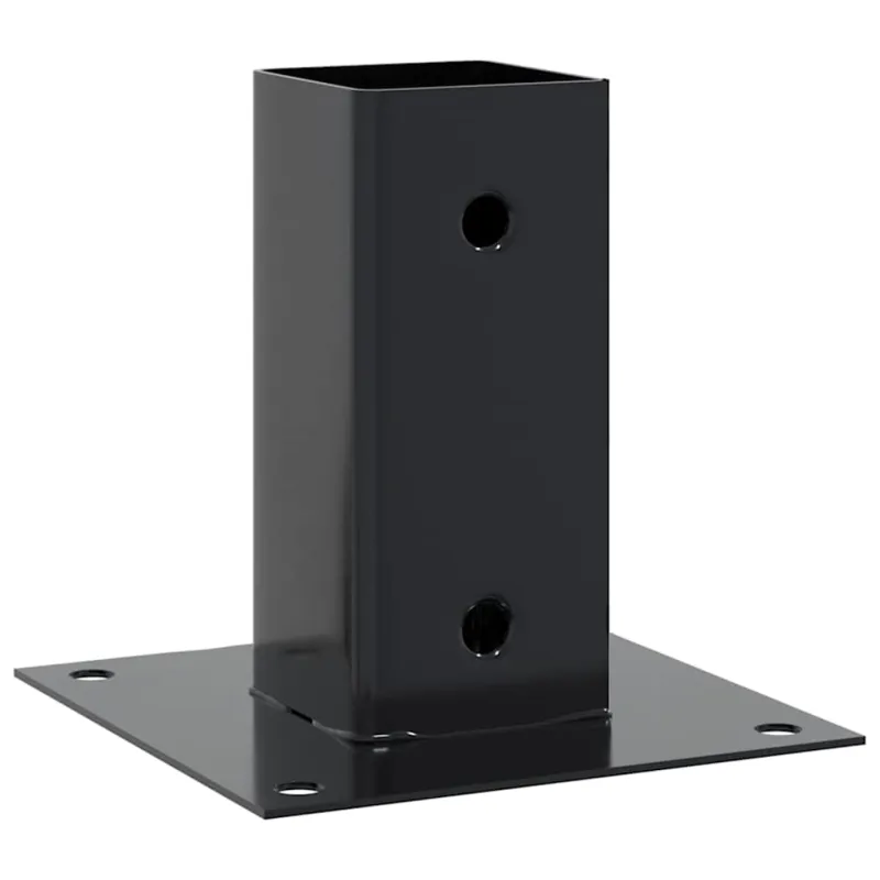 Stulpų pagrindai kvadratiniai, 4vnt., antracito sp., 61x61mm