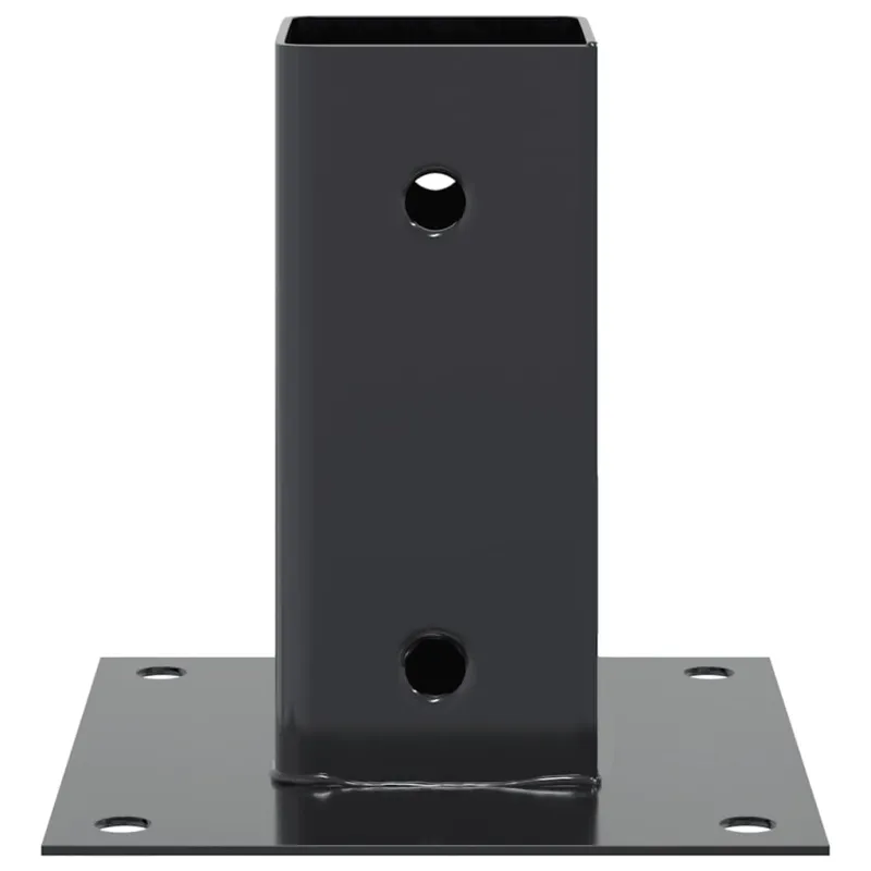 Stulpų pagrindai kvadratiniai, 4vnt., antracito sp., 61x61mm