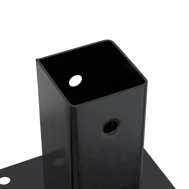Stulpų pagrindai kvadratiniai, 12vnt., antracito sp., 61x61mm