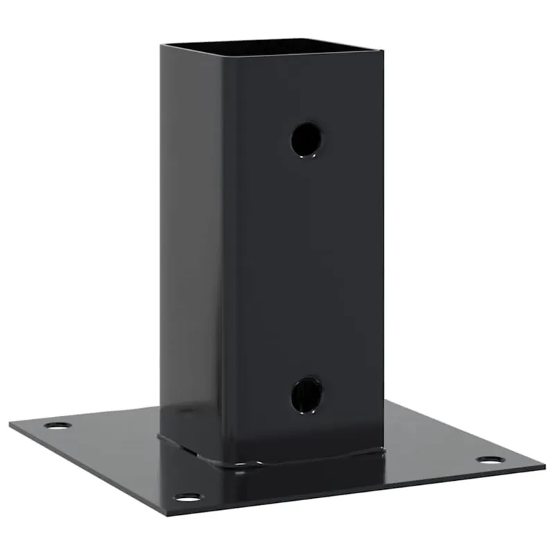 Stulpų pagrindai kvadratiniai, 4vnt., antracito sp., 71x71mm