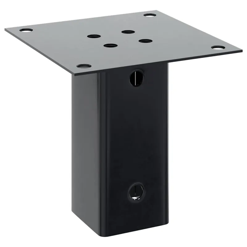 Stulpų pagrindai kvadratiniai, 4vnt., antracito sp., 71x71mm