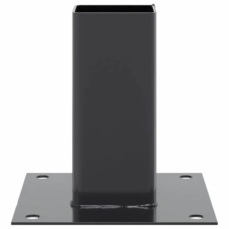 Stulpų pagrindai kvadratiniai, 4vnt., antracito sp., 71x71mm