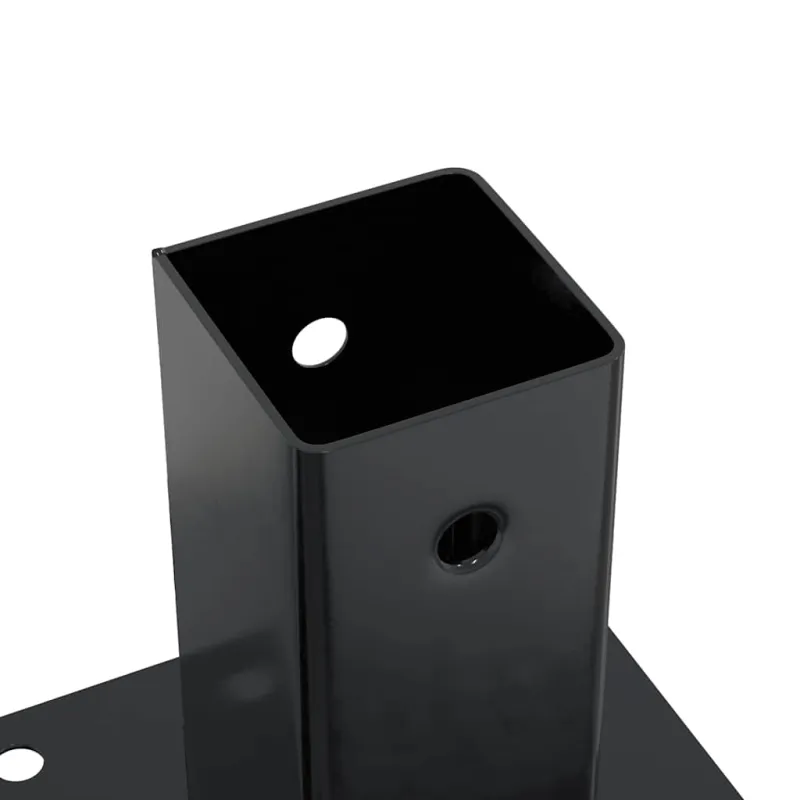 Stulpų pagrindai kvadratiniai, 4vnt., antracito sp., 71x71mm