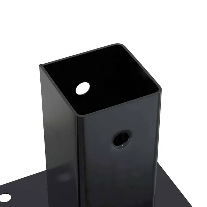 Stulpų pagrindai kvadratiniai, 12vnt., antracito sp., 71x71mm