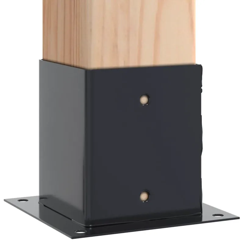 Stulpų pagrindai kvadratiniai, 12vnt., antracito sp., 101x101mm