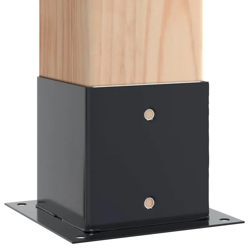 Stulpų pagrindai kvadratiniai, 12vnt., antracito sp., 141x141mm