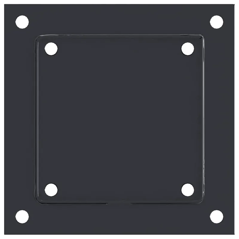 Stulpų pagrindai kvadratiniai, 12vnt., antracito sp., 141x141mm
