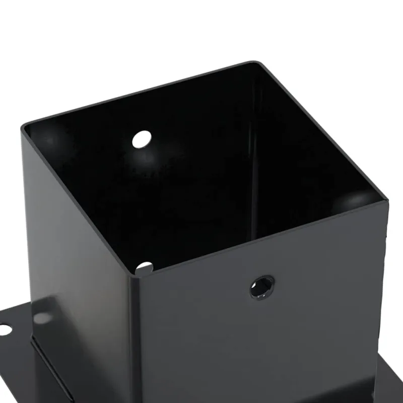 Stulpų pagrindai kvadratiniai, 12vnt., antracito sp., 141x141mm