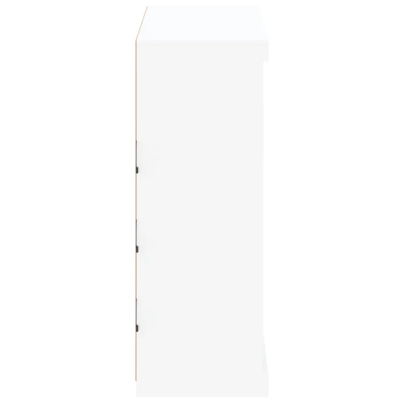 Šoninė spintelė su LED lemputėmis, baltos spalvos, 81x37x100cm