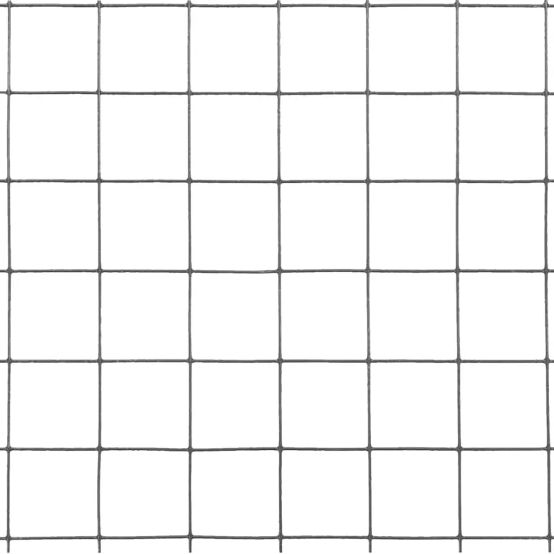 Vielos tinklas su PVC danga, pilkas, 10x1m