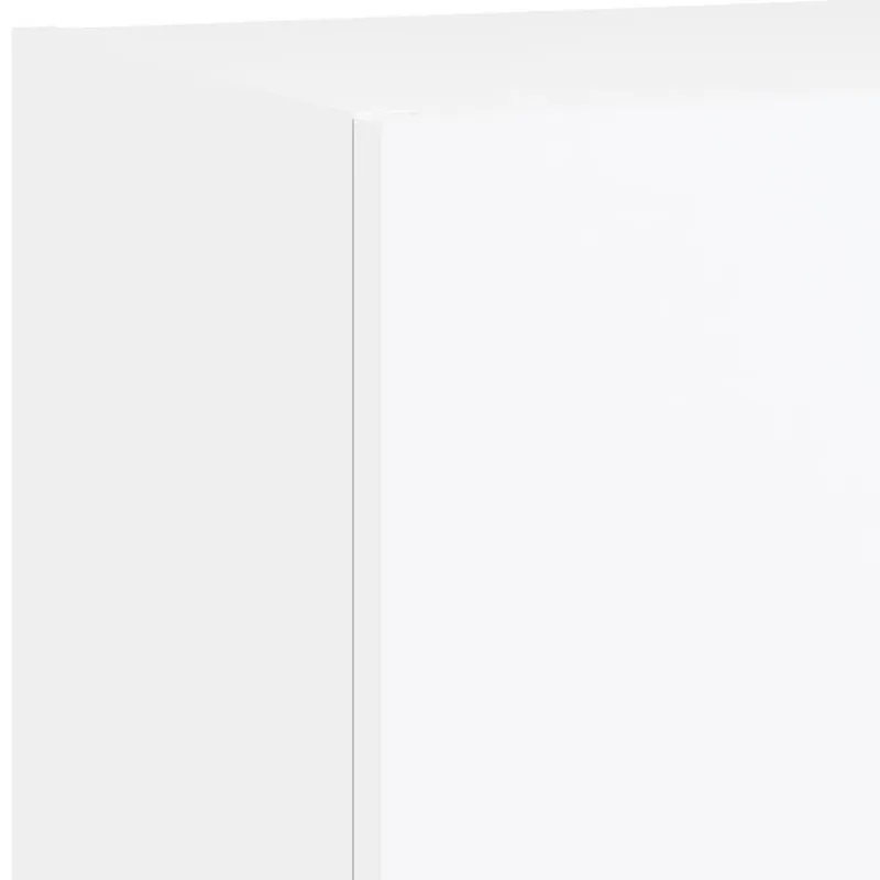 TV spintelės su LED lemputėmis, 2vnt., baltos, 40,5x30x90cm