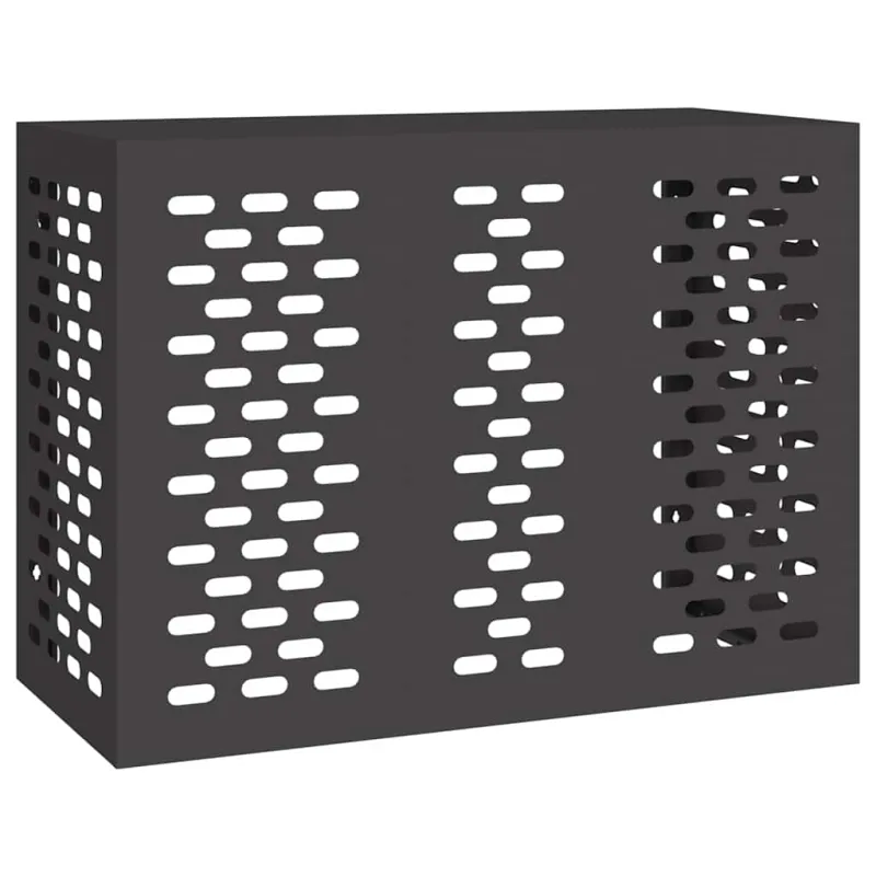 Kondicionierių uždangalas Juoda 110 x 50 x 80 cm Plienas