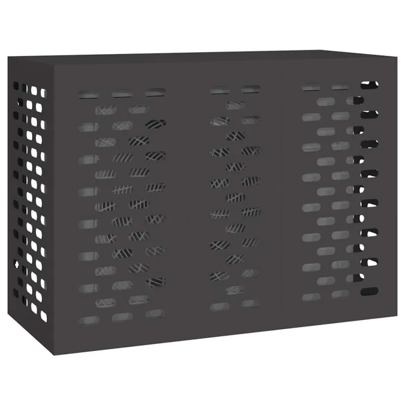 Kondicionierių uždangalas Juoda 110 x 50 x 80 cm Plienas