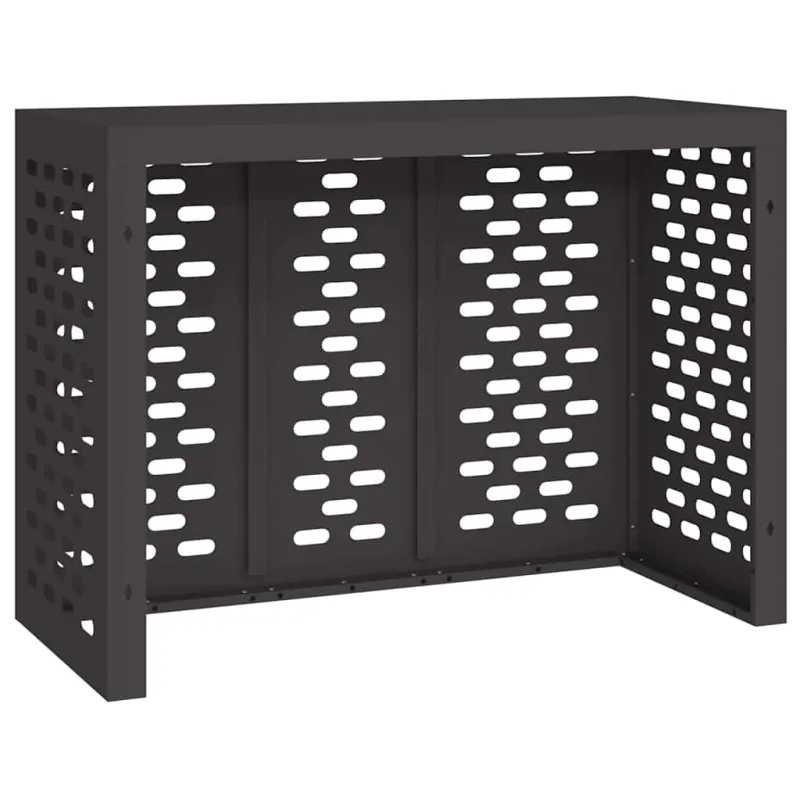 Kondicionierių uždangalas Juoda 110 x 50 x 80 cm Plienas