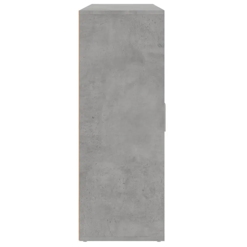 Šoninės spintelės, 3vnt., betono, 60x31x84cm, apdirbta mediena