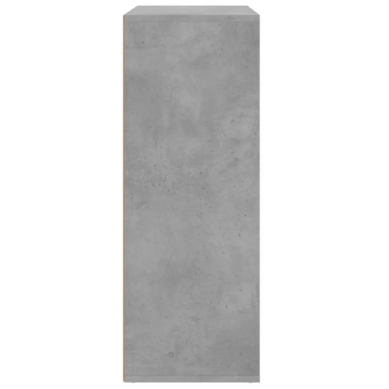 Šoninė spintelė, betono pilka, 60x31x84cm, apdirbta mediena