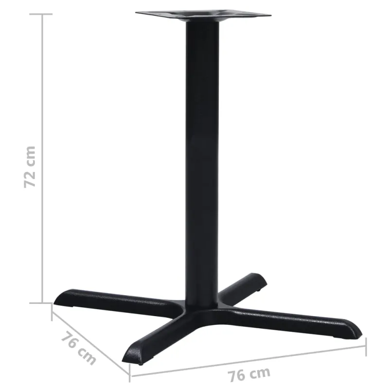Bistro stalo koja, juodos spalvos, 76x76x72cm, ketus