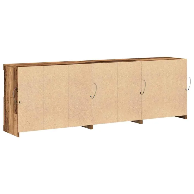 LED Bufetas Senas medis 202 x 37 x 67 cm Apdirbta mediena